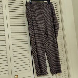 Nine West size 24 plus Women's dress pants. Red, black, gray colored pattern